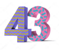 43 Numbers Sticker - 43 Numbers Stickers