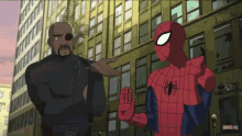 Spiderman Nick Fury GIF - Spiderman Nick Fury Directorof Shield GIFs