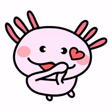 cute love animals pink heart