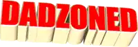 a red and white sign that says dadzoned on it