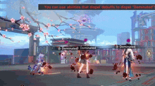 a screenshot of a video game with the words " you can use abilities that dispel debuffs to dispel "