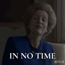 In No Time Gillian Anderson GIF - In No Time Gillian Anderson Margaret Thatcher GIFs