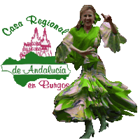 Casa Regional Andalucía Burgos Sevillanas Burgos Sticker