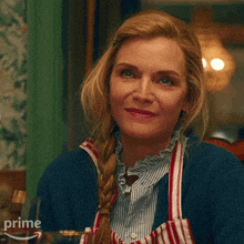 a woman holding a glass of wine with the word prime on the bottom right