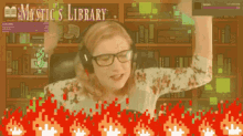 Ahhhh Fire GIF - Ahhhh Fire Mystics Library GIFs