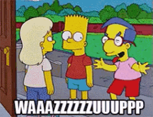 Wazzup Milhouse GIF - Wazzup Milhouse The Simpsons GIFs