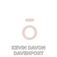 a logo for kevin davon davenport with a circle