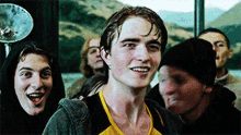 Cedric Diggory Robert Pattinson GIF - Cedric Diggory Robert Pattinson Celebrate GIFs