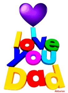 Animated Greeting Card Love Dad GIF - Animated Greeting Card Love Dad GIFs