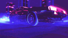 Powrót Do Przyszłości Car GIF - Powrót Do Przyszłości Car Neon GIFs