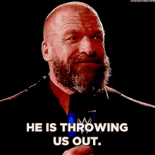 Triple H He Is Throwing Us Out GIF - Triple H He Is Throwing Us Out Shawn Michaels GIFs