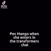 a tiktok video of a man talking to a transformer