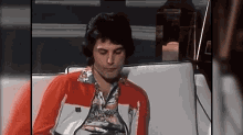 Freddie Mercury Scratch Mouth GIF - Freddie Mercury Scratch Mouth Bored GIFs