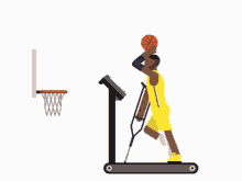 Basketball Player Motivation GIF - Basketball Player Motivation Treadmill GIFs