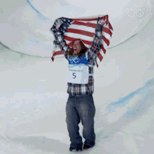 Waving Flag Mens Snowboard Halfpipe GIF - Waving Flag Mens Snowboard Halfpipe Shawn White GIFs