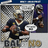 New Orleans Saints Vs. Baltimore Ravens Pre Game GIF - Nfl National Football League Football League GIFs