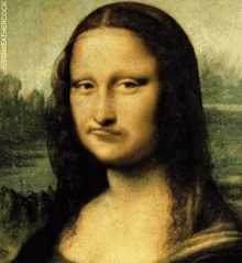 Popcorn Mona Lisa Mood GIF