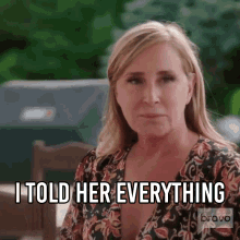 I Told Her Everything Real Housewives Of New York GIF - I Told Her Everything Real Housewives Of New York Rhony GIFs