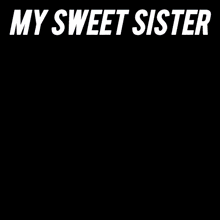 a cartoon bunny giving a thumbs up with the words my sweet sister good luck