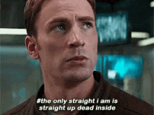Straight Up Dead Inside GIF - Straight Up Dead Inside Captain America GIFs