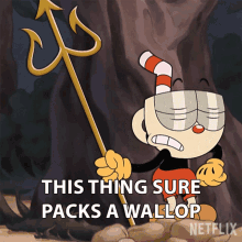 This Thing Sure Packs A Wallop Cuphead GIF - This Thing Sure Packs A Wallop Cuphead The Cuphead Show GIFs