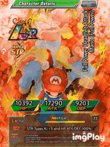 a screenshot of a video game with mario on it