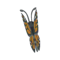 a blue and purple butterfly with white spots on the wings