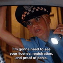 Police Woman Im Gonna Need To See GIF - Police Woman Im Gonna Need To See License GIFs