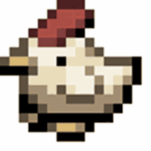 chicken run hen pixel cute
