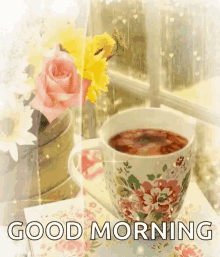 coffee morning rain mood good morning