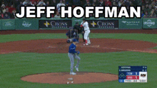 a baseball pitcher named jeff hoffman throws the ball