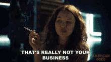 Thats Really Not Your Business Laura Moon GIF