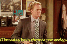 Barney Stinson Apology GIF - Barney Stinson Apology Phone GIFs