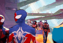 spiderverse lobby across the spiderverse spidermen miles morales