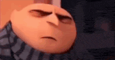 a close up of a cartoon character making a funny face .