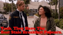 Station19 Vic Hughes GIF - Station19 Vic Hughes Yeah They Have The Best Stale Breakast Popcorn GIFs