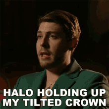 Halo Holding Up My Tilted Crown Sam Williams GIF - Halo Holding Up My Tilted Crown Sam Williams Tilted Crown Song GIFs