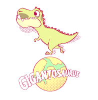 Dare To Roar Gigantosaurus Sticker - Dare To Roar Gigantosaurus Giganto Stickers