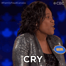 Cry Family Feud Canada GIF - Cry Family Feud Canada Weep GIFs