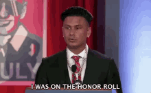 I Was On The Honor Roll Speech GIF