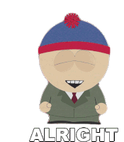 Alright Stan Marsh Sticker - Alright Stan Marsh South Park Stickers