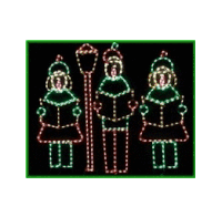 a man and woman are holding hands while ice skating in the dark .