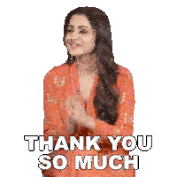 Thank You So Much Trisha Krishnan Sticker - Thank You So Much Trisha Krishnan Pinkvilla Stickers