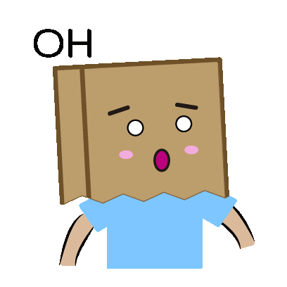 Box Face Sticker - Box Face Shocked Stickers