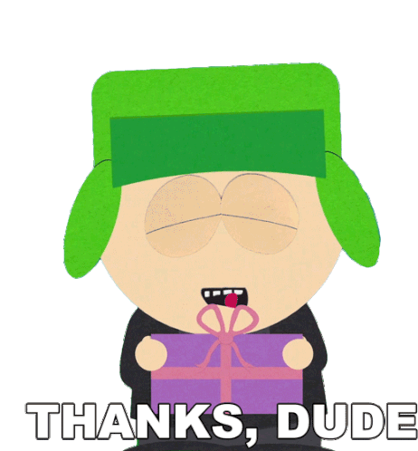 Thanks Dude Kyle Broflovski Sticker - Thanks Dude Kyle Broflovski South Park Stickers