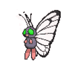 shiny butterfree butterfly beautiful pokemon bug type
