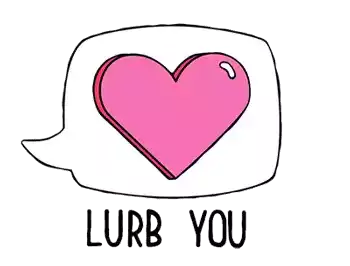 Love Heart Sticker - Love Heart Love You Stickers