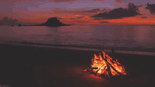 Sunset Fire GIF - Sunset Fire Bonfire GIFs