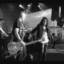 Hollywood Vampires Alice Cooper GIF - Hollywood Vampires Alice Cooper Black And White GIFs