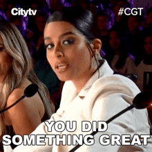 You Did Something Great Lilly Singh GIF - You Did Something Great Lilly Singh Canadas Got Talent GIFs